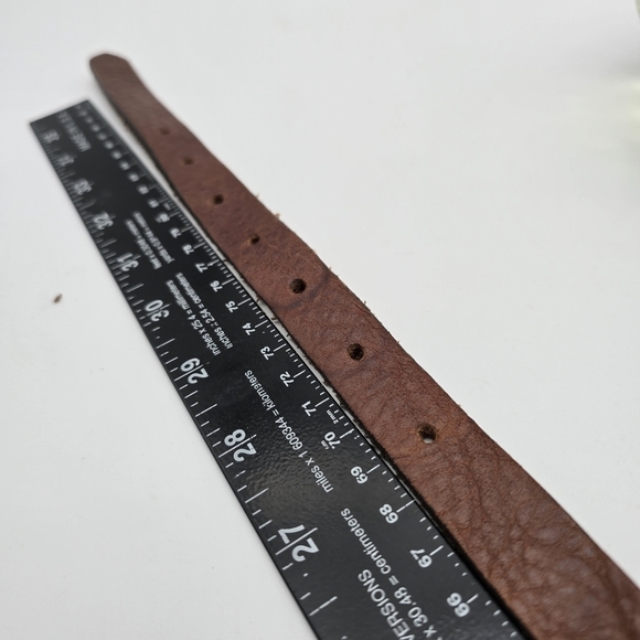 British Belt Company Leather Brass 27 28 29 30 32 Womens Brown - Picture 6 of 9